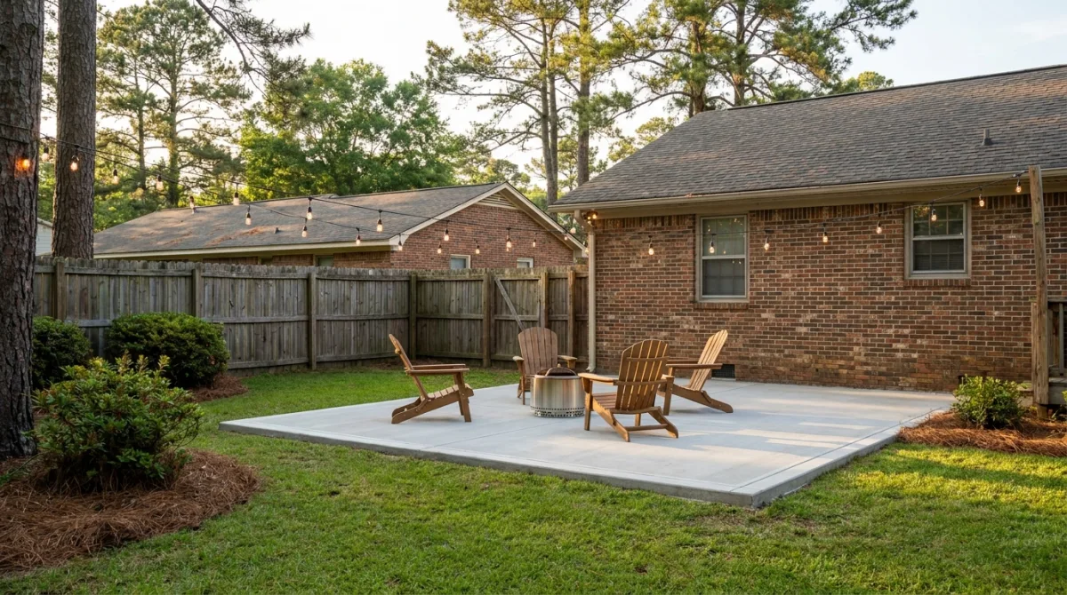 Concrete Patio Installation - patio with project in Raeford NC