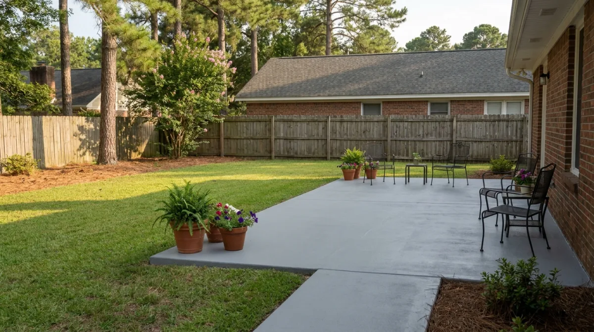 Concrete Patio Installation in Raeford NC