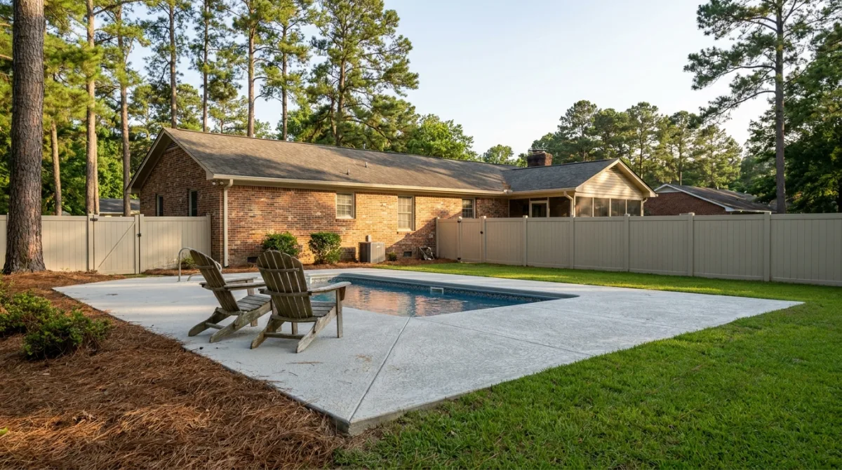 Pool Deck Installation in Raeford NC