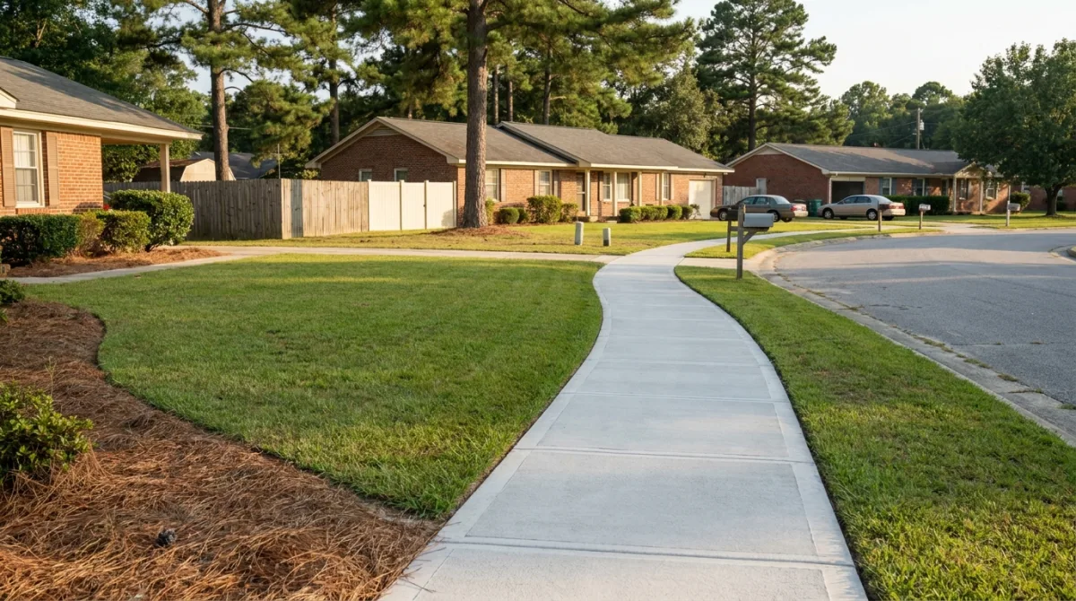 Sidewalk Installation in Stedman NC