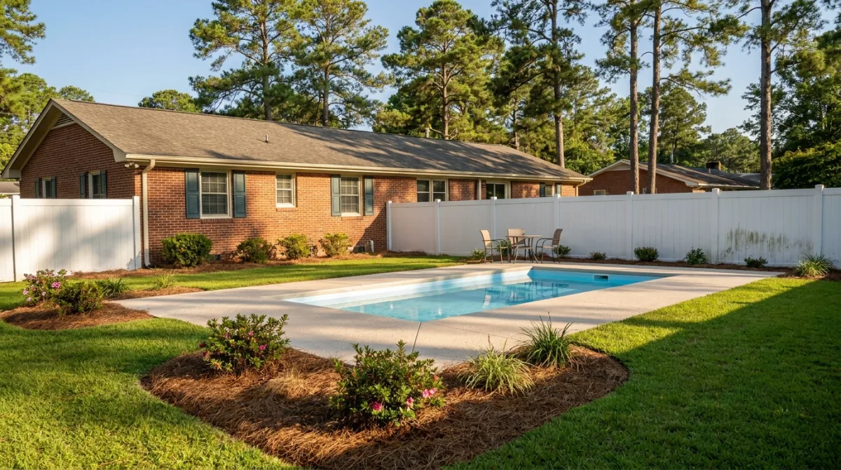 Pool Deck Installation (2) project in Raeford NC