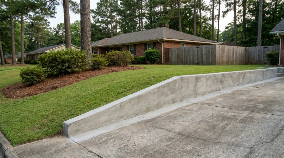 Retaining Wall Installation - engineered project in Fort Liberty NC