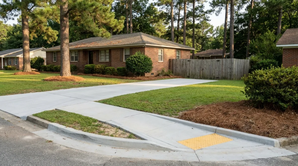 Sidewalk Installation (2) project in Stedman NC