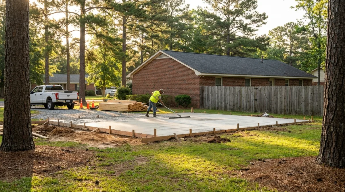 Concrete work near Linden, NC