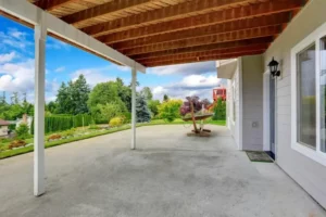 backyard concrete patio in fayetteville nc