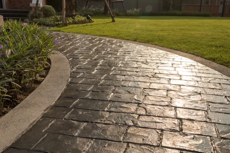 stamped concrete walkway in fayetteville nc