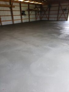 large concrete slab built by fayetteville concrete slab contractors